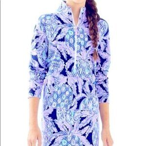 Lilly Pulitzer Girls Mini Skipper Dress in Lilac Verbena Pop Up Coco Safari L